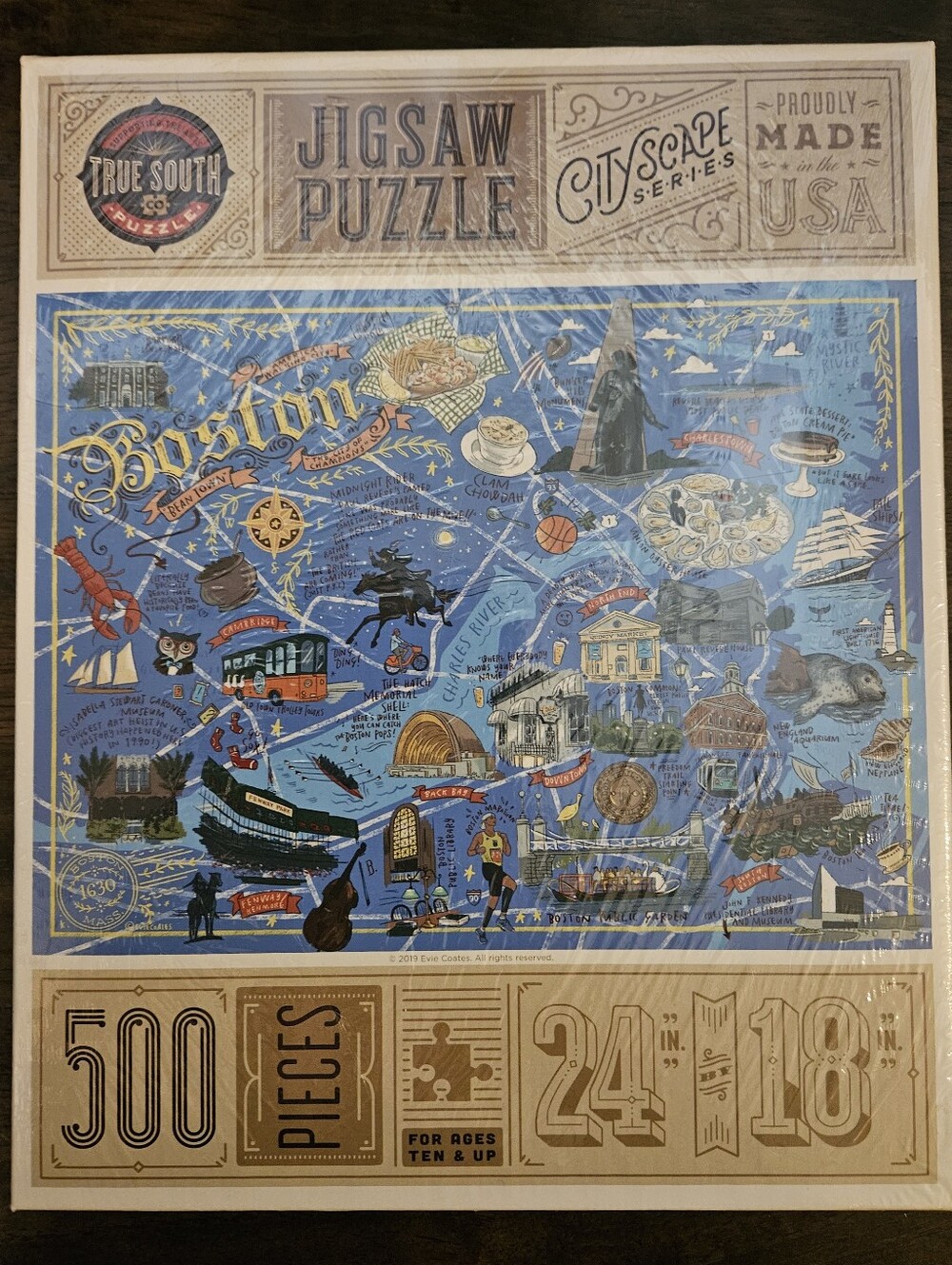 NWT True South - Boston Cityscape Jigsaw Puzzle